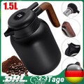 Thermoskanne 1,5L,Kaffeekanne Thermo Teekanne Isolierkanne mit Temperaturanzeige
