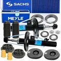 2x SACHS Stossdämpfer + Service-Kit + Domlager Vorne für PEUGEOT 207 1.4-1.6D