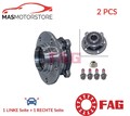 RADLAGERSATZ RADLAGER SATZ PAAR HINTEN FAG 713 6497 70 2PCS A NEU OE QUALITÄT