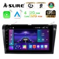 2G+32G Android 14 Autoradio Für Mazda 3 2003-2009 GPS NAVI Apple CarPlay DAB FM