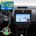 Carplay 6+128G Android14 Autoradio GPS Navi Für SUZUKI SWIFT III EZ MZ 2004-2009