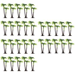  30 Pcs Künstlicher Kokosnussbaum Aquarienpflanzen Bäume Zubehör
