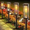 4Stk LED Solarleuchte Solar Leuchten Außen Solarlampe Wasserdicht Gartenleuchte