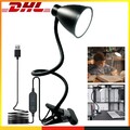 LED Klemmleuchte Dimmbar USB Akku Leselampe Tischlampe Schreibtisch Büro Leuchte