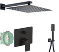 Hansgrohe Vernis Shape Ibox Duschset Schwarz Unterputz Kopfbrause 300 400 B76