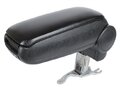 ARMLEHNE MITTELARMLEHNE + MONTAGESET SCHWARZ ÖKO-LEDER FÜR A4 B6 00- B7 04-