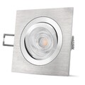 QF-2 Alu LED-Einbaustrahler Spot Lampe 6W LED warmweiß GU10 230V