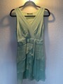 zero Sommerkleid Kleid 36 Mint Pastell Grün Rüschen Volant Schleife Top Zustand