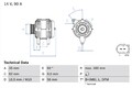 BOSCH Lichtmaschine Generator Lima 0 986 044 300 +68.44€ Pfand für SKODA 8D2 3B6