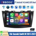 DAB+ Autoradio CarPlay Für Suzuki Swift IV FZ 2011-2017 Android14 2+64G GPS NAVI