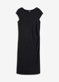 Jerseykleid aus fließender Viskose Gr. 44/46 Schwarz Damen Basic-Kleid Neu