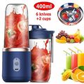 Standmixer Smoothie Maker Mixer Milchshaker Zerkleinerer Multifunktion 400+400ML