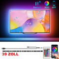 LED Backlight TV Hintergrundbeleuchtung RGB USB Lichtstripe 1M Streifen PC-Band