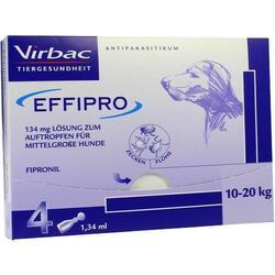 EFFIPRO 134 mg Pip.Lsg.z.Auftropf.f.mittelgr.Hund 4 St PZN 5507614