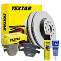 Textar Bremsensatz + Plastilube + Bremsenreiniger (passend für Nissan)Ø260mm VOR