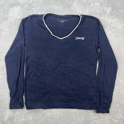 Tommy Hilfiger Pullover Damen Strickpullover Strick Oberteil Sweater Gr. S blau