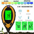 4 in 1 Bodentester Messgerät PH Wert Bodenmessgerät Pflanzen Feuchtigkeitsmesser