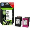 Multipack Original HP302 Druckerpatronen Schwarz + Farbe Offizier HP Cod.