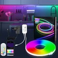 2-10M Neon LED Streifen Strips Flex Schlauch 3535 Außen Strip RGBIC Diffus APP