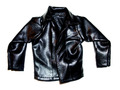 %***Barbie Ken Kleidung*Lederjacke (Imitat)*Schwarz***%