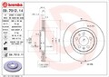 BREMBO 2 Bremsscheiben Coated Disc Line belüftet 280 mm (09.7012.11) |