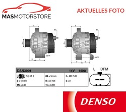 LICHTMASCHINE GENERATOR DENSO DAN3001 I FÜR SKODA OCTAVIA II,SUPERB II,FABIA II