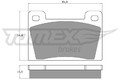 TOMEX Brakes Bremsbelagsatz, Scheibenbremse TX 10-26 für SKODA WARTBURG