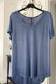 T-Shirt Blau Neu 38 40 42 (6926 AF) Shirt Damen Bluse Tunika