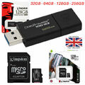 Kingston USB 3.0 Speicherstick Pen Drive Micro SD Karte Klasse 10 SDHC SDXC SET