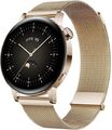 Huawei Watch GT 3 42 mm gold am Milanaise Armband gold