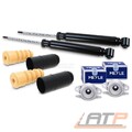 2x STOßDÄMPFER +MEYLE DOMLAGER +PROTECTION-KIT HINTEN FÜR AUDI A4 B6 B7 8E