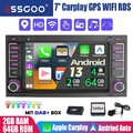 DAB+ 64G Autoradio Carplay Für VW T5 Transporter Multivan Touareg GPS Android 14
