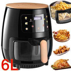 6L Heißluftfritteuse Digitale Air Fryer 2400W Fritteusen Heißluft Ofen Friteuse