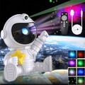 Roboter Astronaut Sternenhimmel Projektor LED Galaxy Nebula Nachtlicht Lampe DE