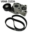 Keilrippenriemensatz SKF VKMA 31036 für AUDI SKODA POLO A2 FABIA VW SEAT FOX 8Z0