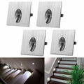 4x 1W LED Wand-Einbauleuchte Treppenbeleuchtung Wandleuchte Stufenlicht 230V