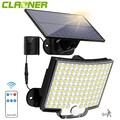 Solarlampen für Außen 106 LED Solarleuchte Aussen mit Bewegungsmelder Wandleucht