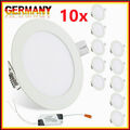 10x LED Spot Einbaustrahler Panel Decken Wandleuchte Ultraslim Deckenleuchte BA