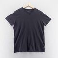 Hugo Boss Herren T-Shirt klein schwarz bestickt Logo kurzärmelig V-Ausschnitt*