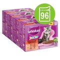 Whiskas JUNIOR 2-12 Monate Katzennassfutter KLASSISCHE AUSWAHL in Sauce 96 x 85g