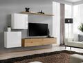 All4All SONDA V Lowboard,Living-Anbauwand,Hochvitrine,Wohnzimmer-Set,TV-Boards