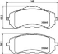 HELLA PAGID Bremsbelagsatz, Scheibenbremse 8DB 355 021-321 für PEUGEOT