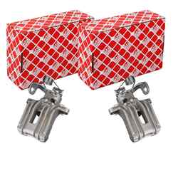 2X FEBI BREMSSATTEL SATZ HINTEN PASSEND FÜR AUDI A4 SEAT EXEO LINKS+RECHTS