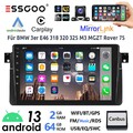 Autoradio Android 13 Carplay GPS NAVI RDS + Kam Für BMW 3er E46 M3 Rover 75 MGZT