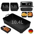 3X Heißluftfritteuse Airfryer Zubehör für Ninja Foodi Flexdrawer 10,4L AF500EU