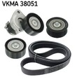 Keilrippenriemen Rippenriemen Satz für Mercedes SLK A207 SKF Vkma38051 2007 ->