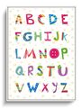 Wandbild A4 Deko ABC Alphabet Poster Schule Lernen Buchstabe Plakat Kinderzimmer