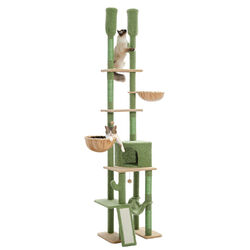 PAWZ Road Katzenbaum Deckenhoch Kratzbaum Katzenkratzbaum Kletterturm Stabil XL