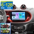 Apple Carplay Android 14 Autoradio 6G+128G Navi GPS für Smart Fortwo 453 Low End