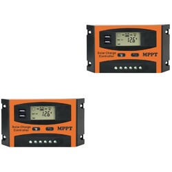  30A MPPT Solarladeregler 12V 24V Auto LCD Dual USB Solarzellen Panel Batterie